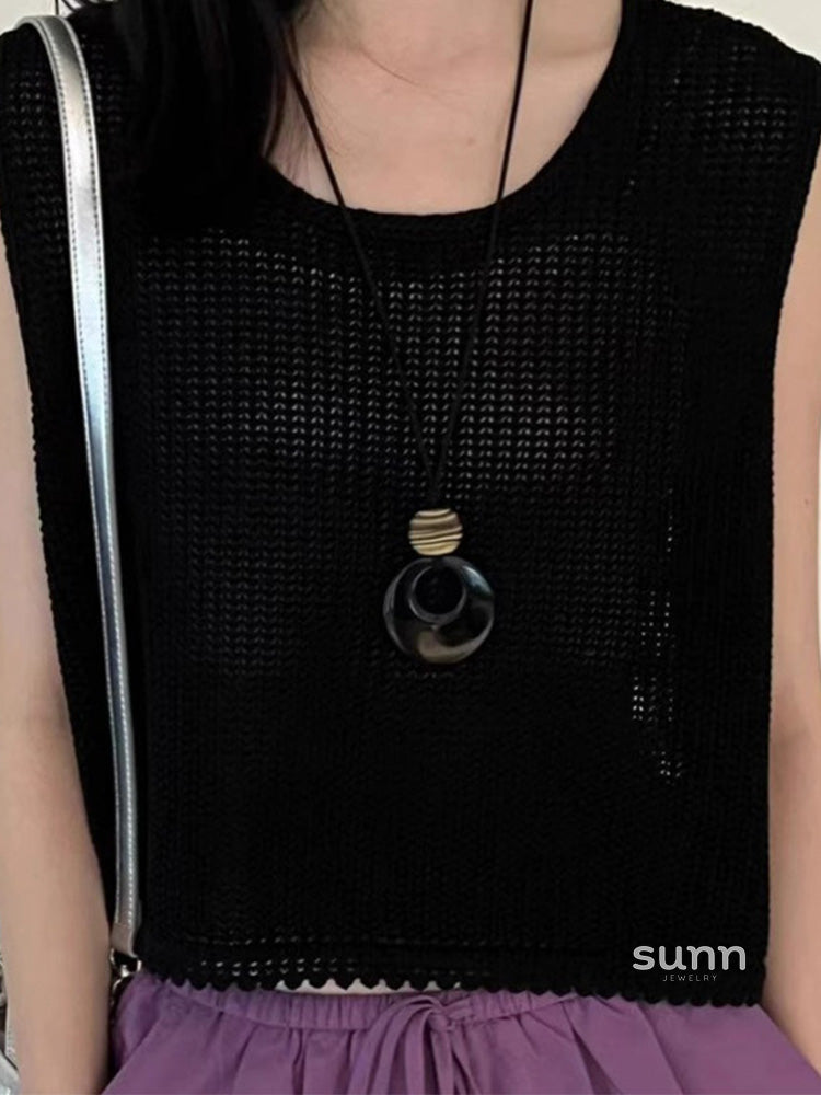 Jaxon Chinoiserie Resin Necklace [422G4FX5]