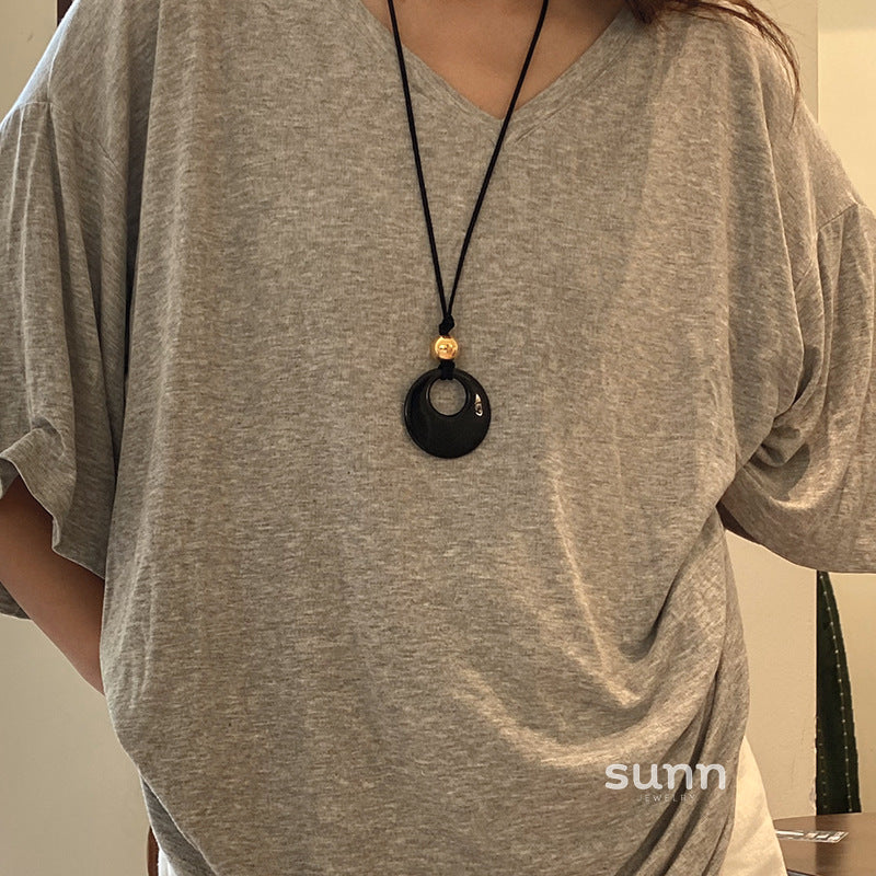 Jaxon Chinoiserie Resin Necklace [UBDYOGZF]