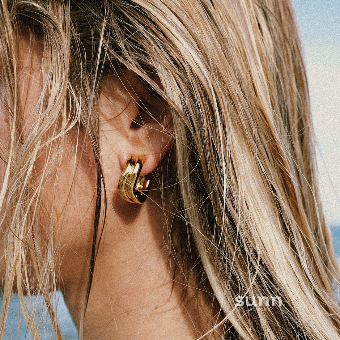 Jayani Geometric Hoop Earrings [SYCGM349]