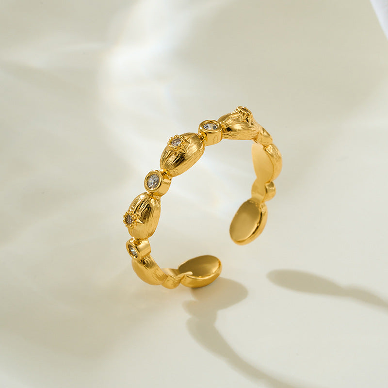 Jayanna Sculpted Open Ring [WH06VIIP]