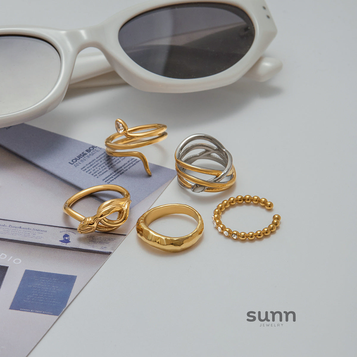 Jayanna Snake Statement Ring [9YXEQIX6]