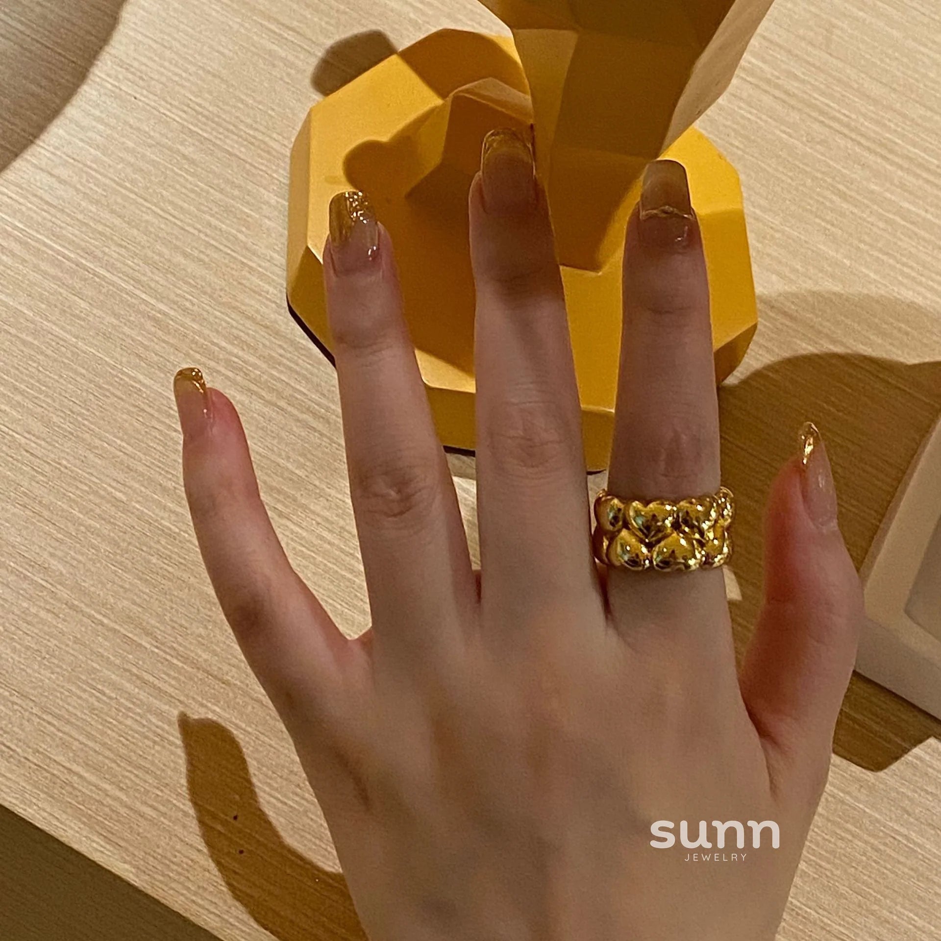 Jaycie Stellar Dual Heart Ring