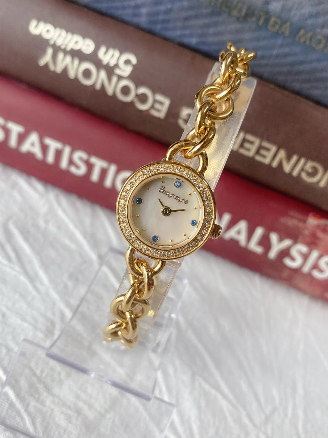 Jayda Dainty Shell Dial Watch