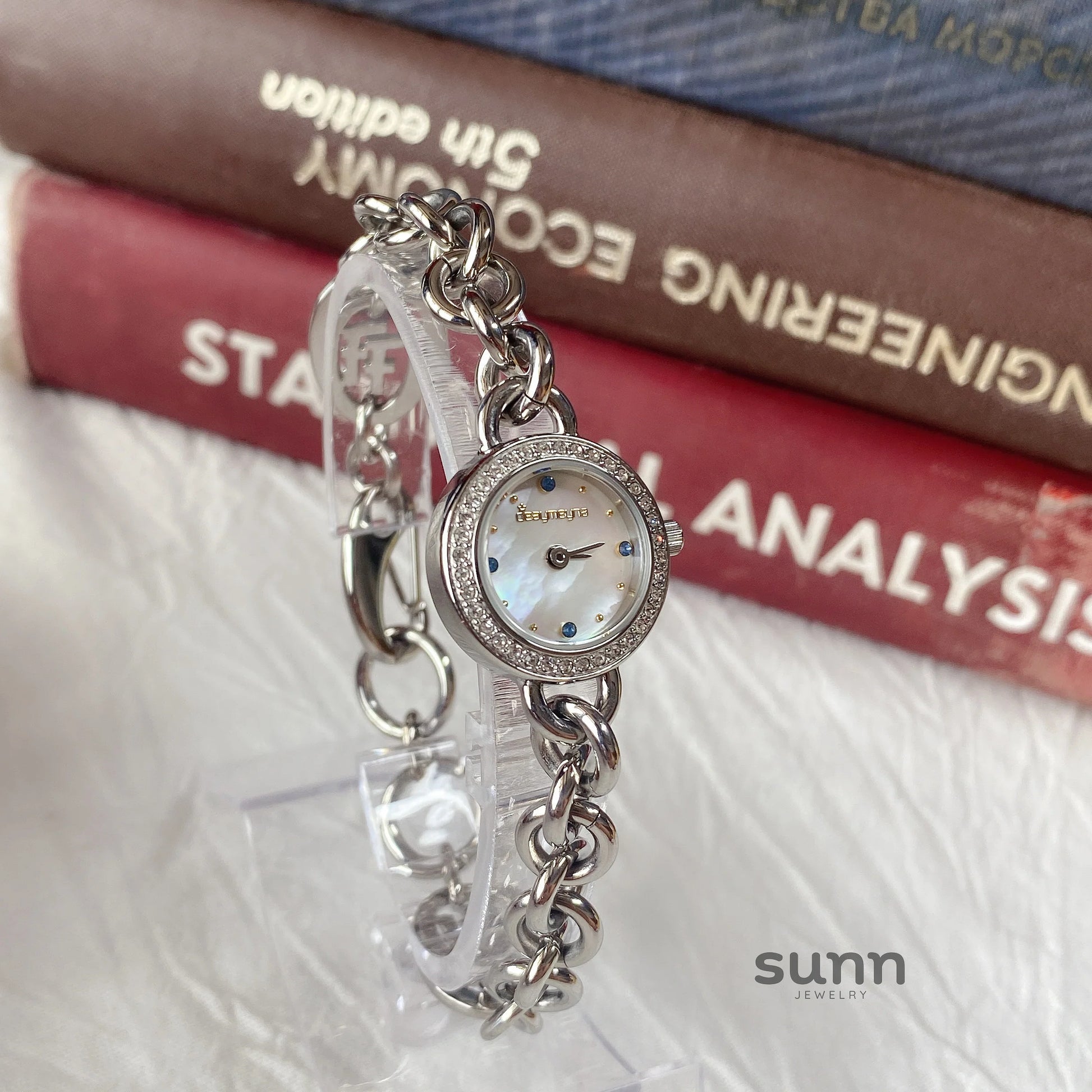 Jayda Dainty Shell Dial Watch