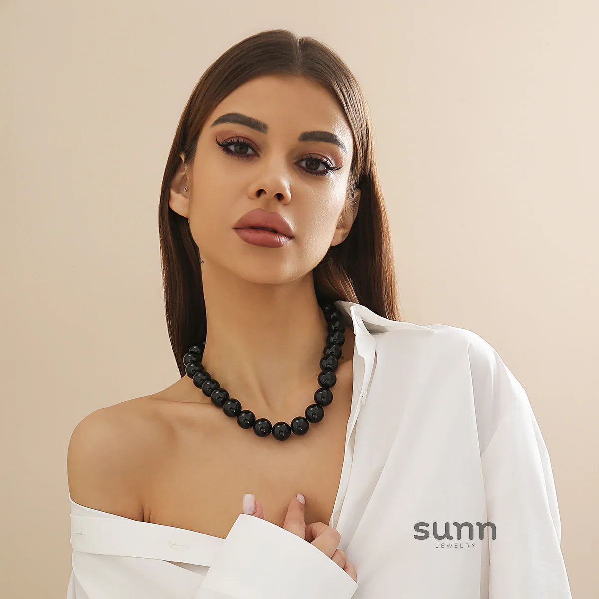 Jaydah Acrylic Bead Necklace