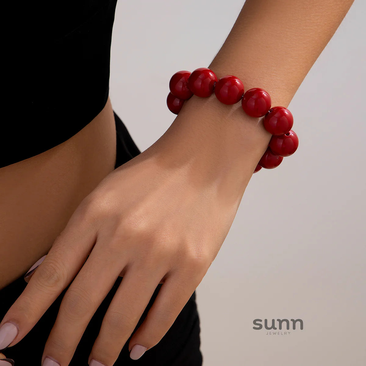 Jaydah Acrylic Bead Necklace