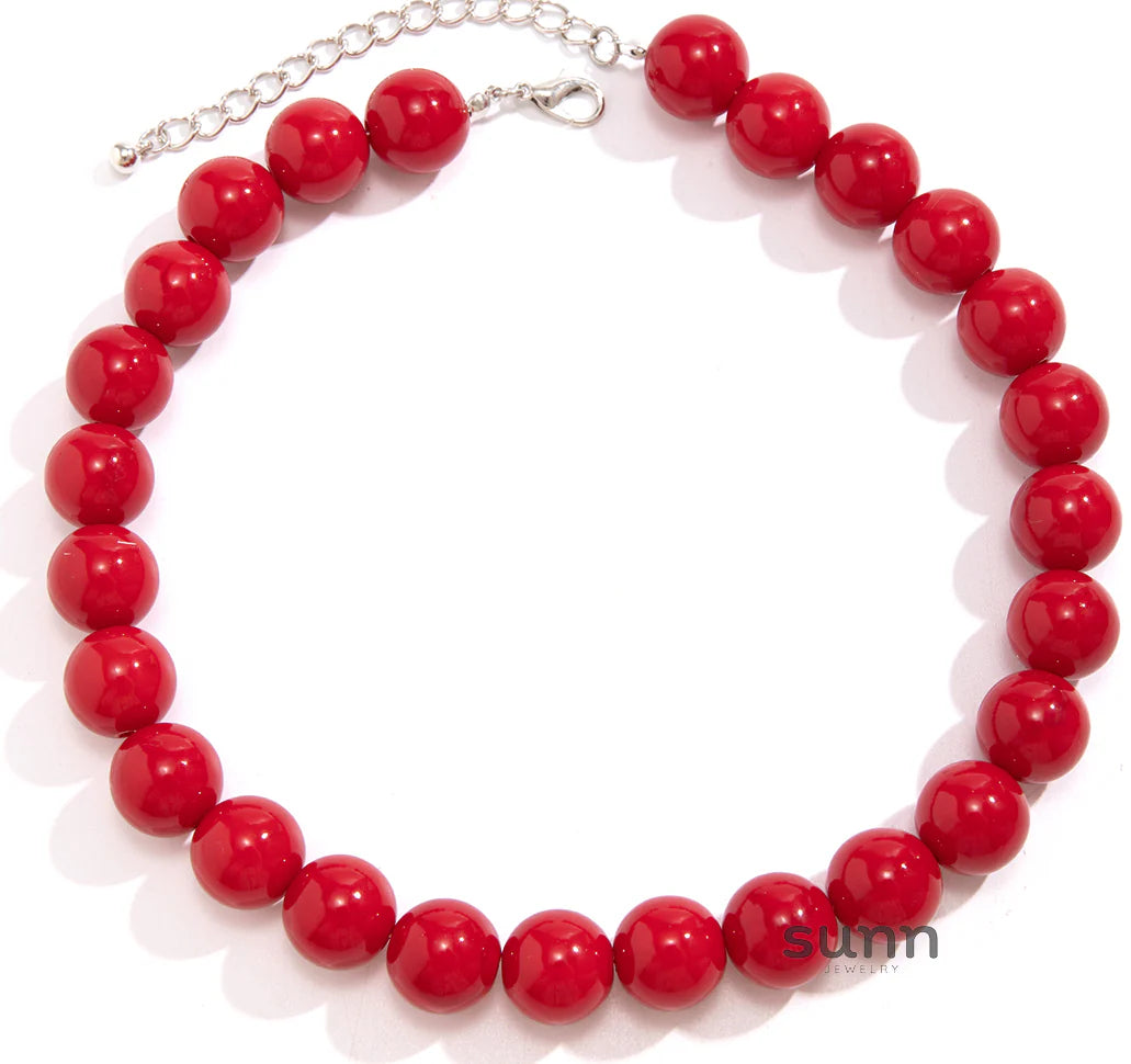 Jaydah Acrylic Bead Necklace