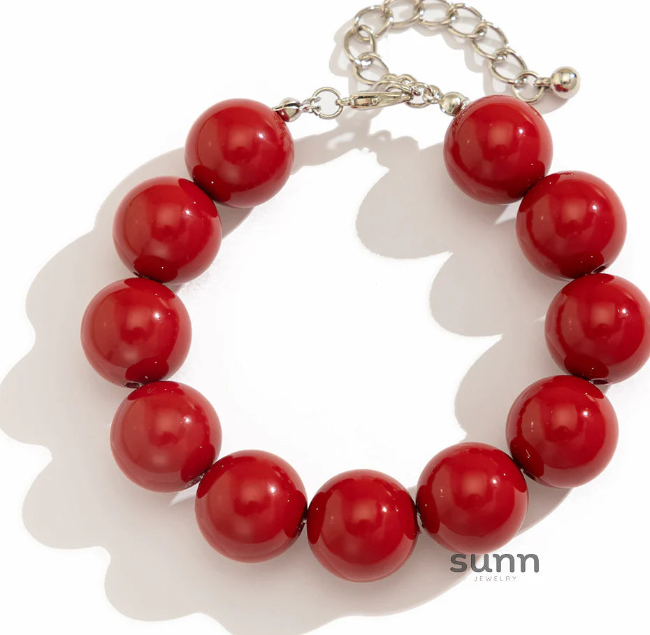 Jaydah Acrylic Bead Necklace