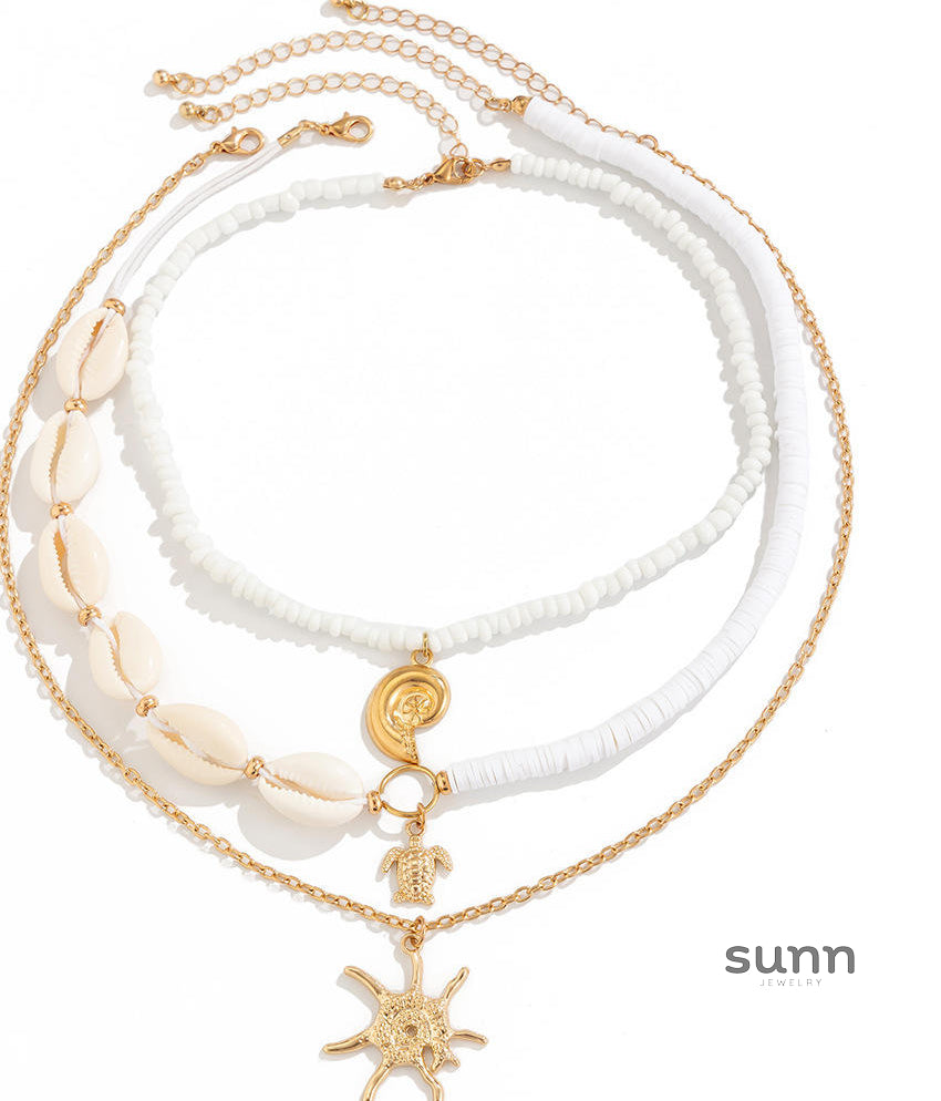 Jayde Oceanic Charm Necklace [62RQCWIT]