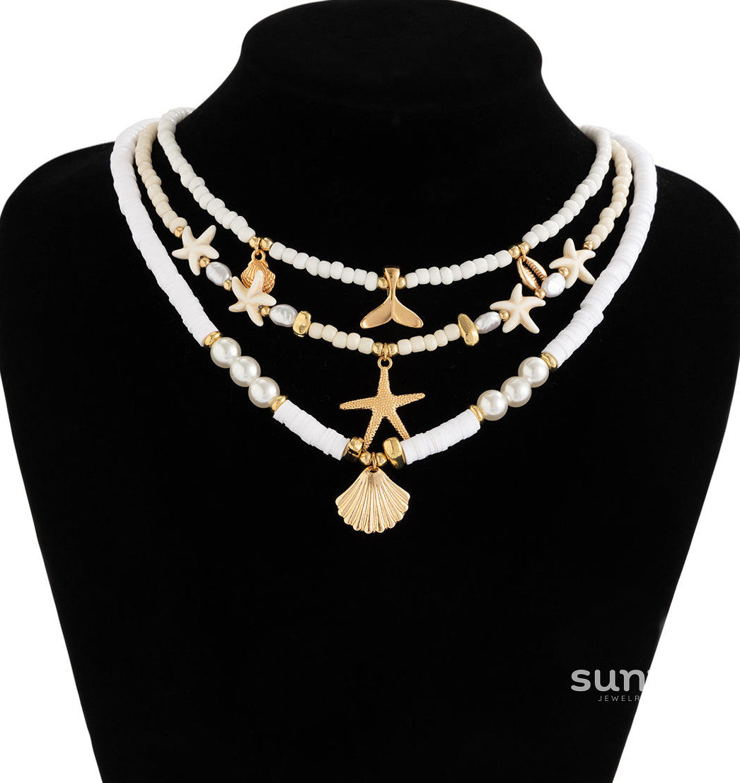 Jayde Oceanic Charm Necklace [B8IV7Q9G]