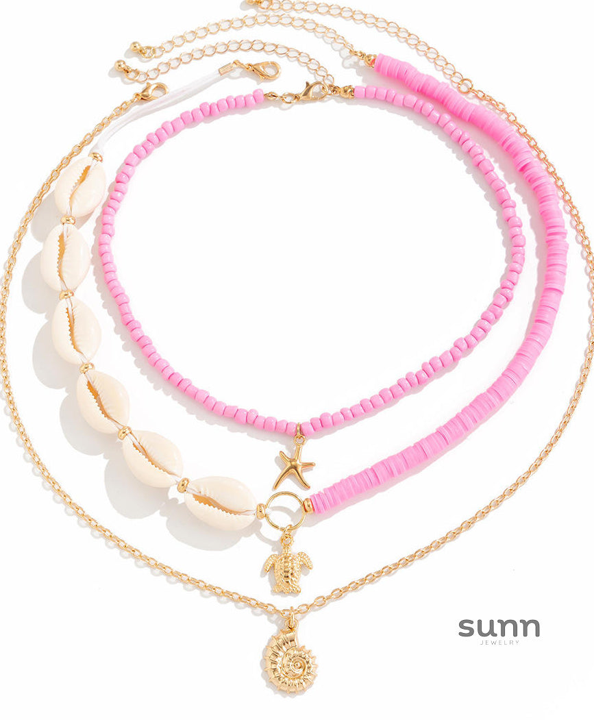 Jayde Oceanic Charm Necklace [GR0U1L8U]