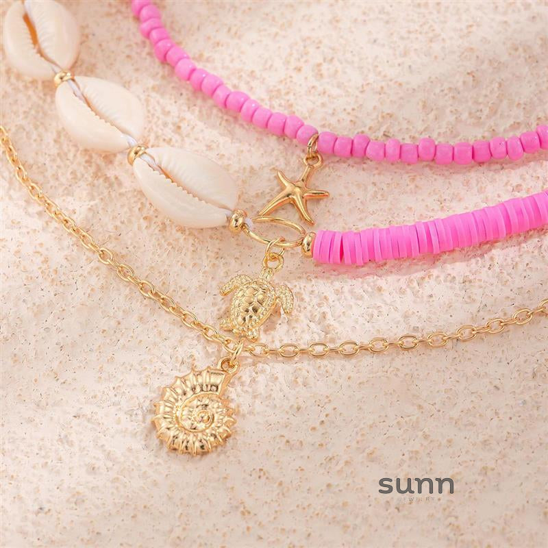 Jayde Oceanic Charm Necklace [CC35986A]