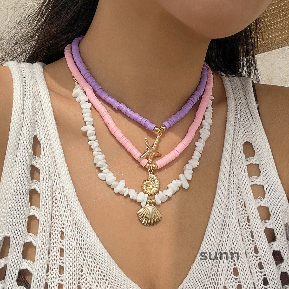 Jayde Oceanic Charm Necklace [BW3AM6UT]