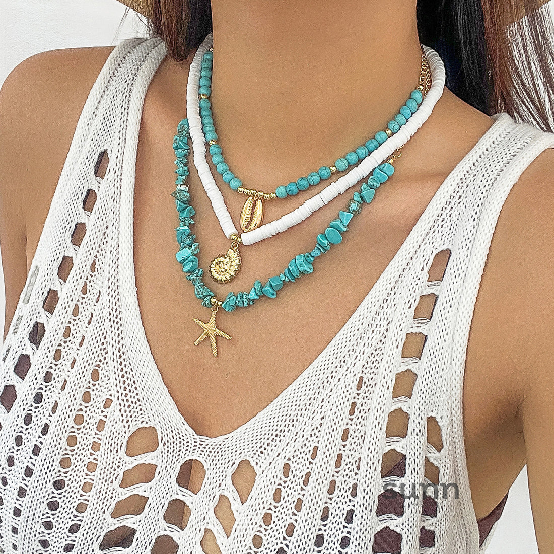 Jayde Oceanic Charm Necklace [HWZE3YHN]