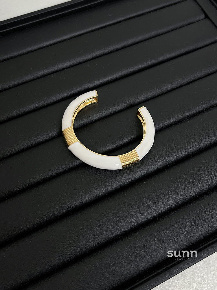 Jayla Enamel Cuff Bracelet