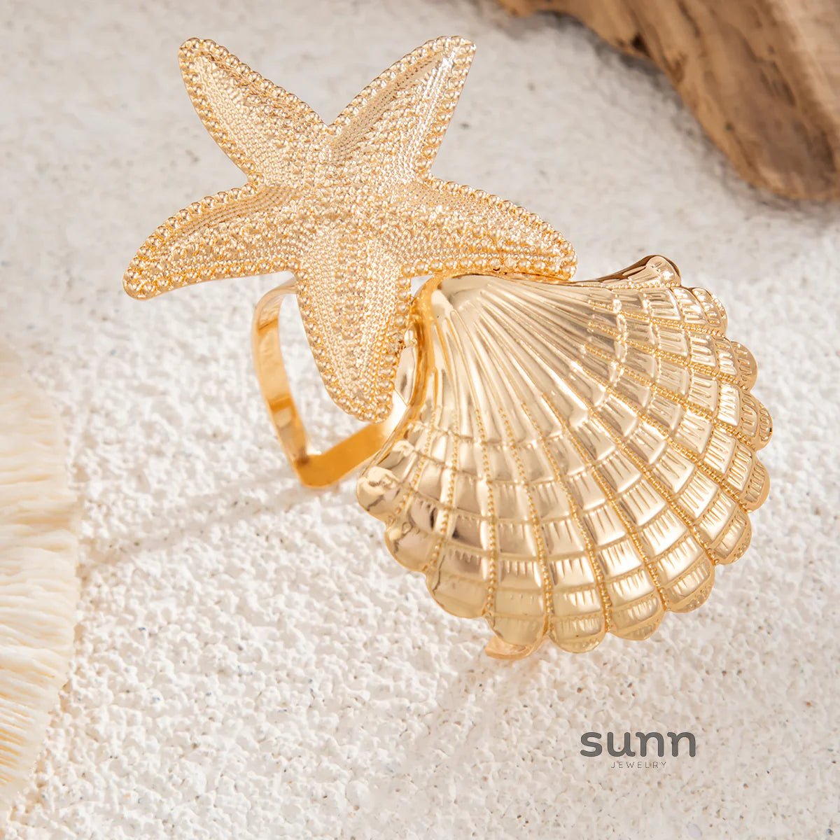 Jayleen Starfish Scallop Cuff