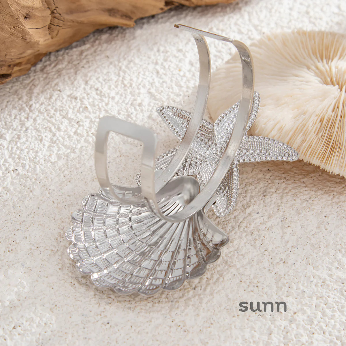 Jayleen Starfish Scallop Cuff