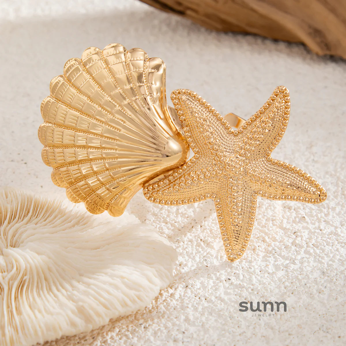 Jayleen Starfish Scallop Cuff