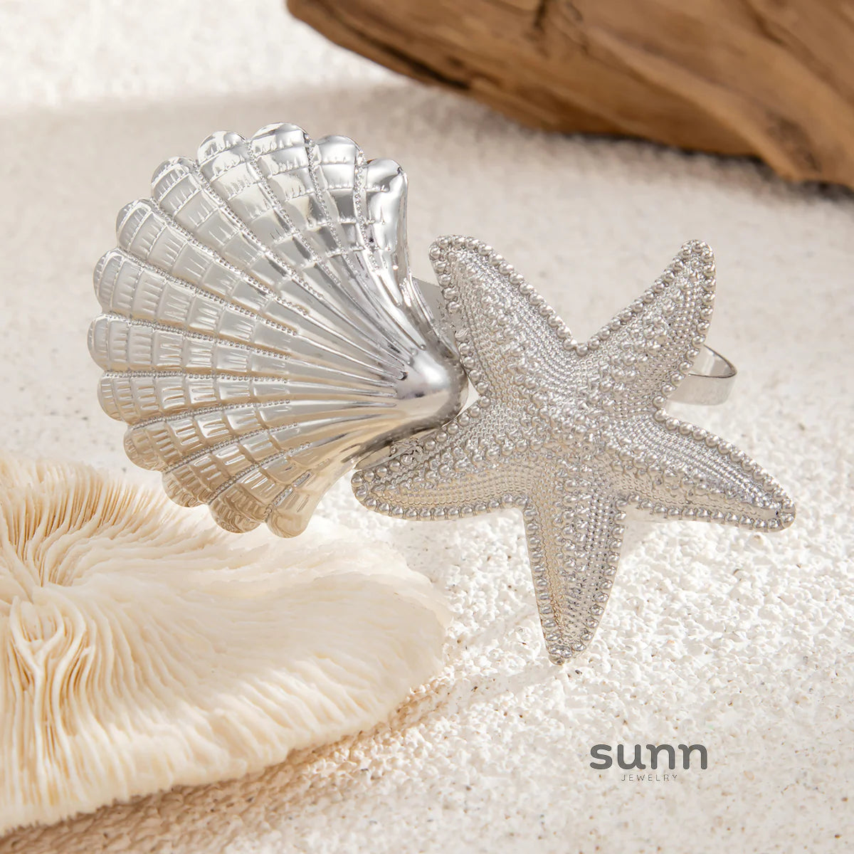 Jayleen Starfish Scallop Cuff