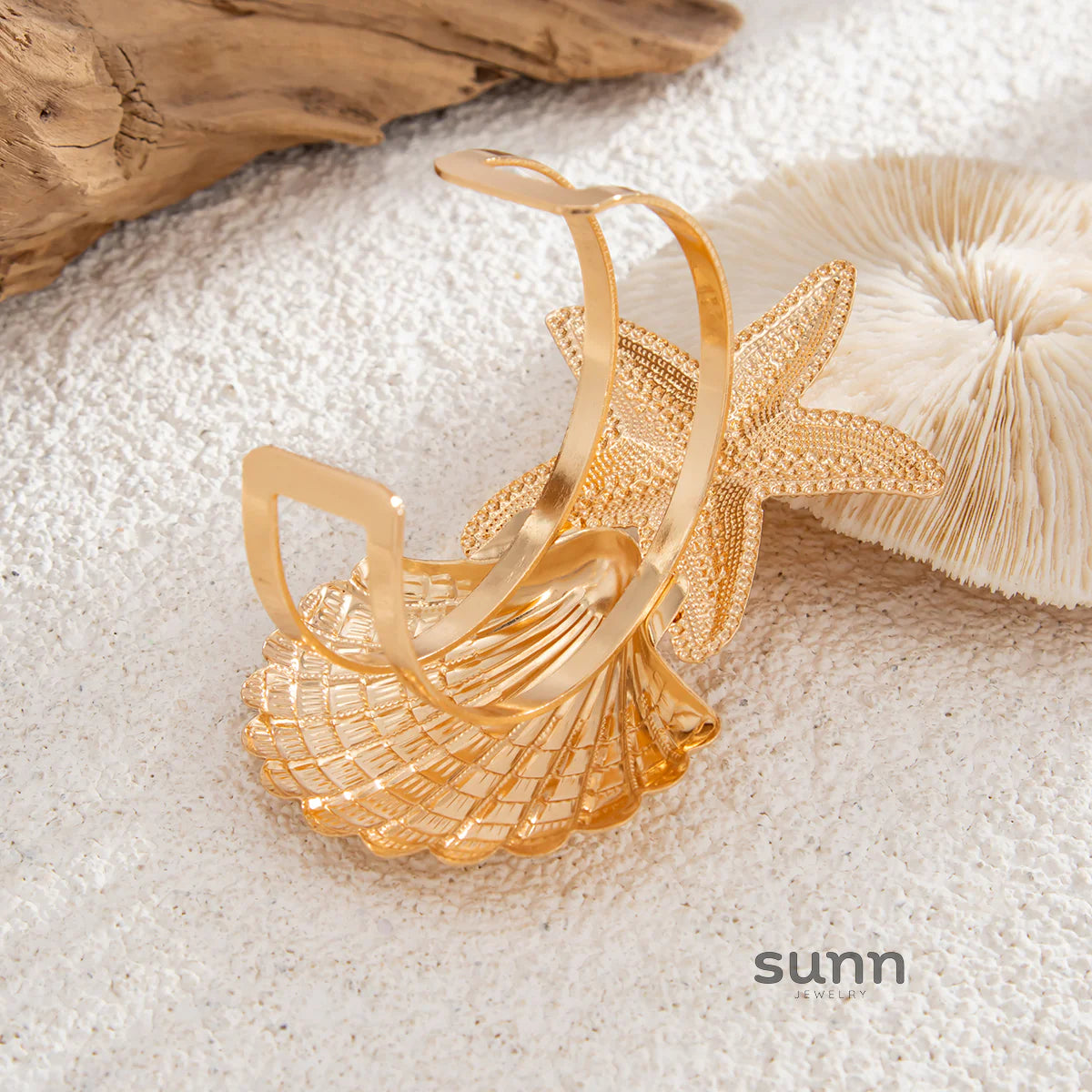 Jayleen Starfish Scallop Cuff
