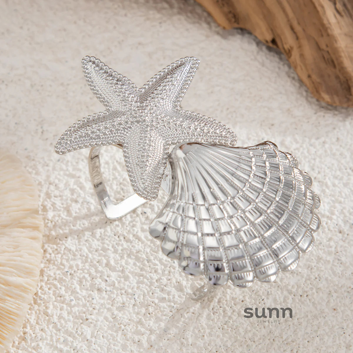 Jayleen Starfish Scallop Cuff