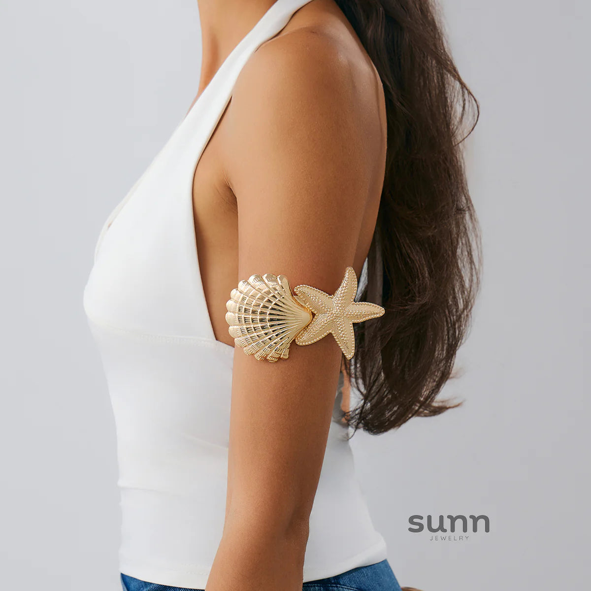 Jayleen Starfish Scallop Cuff