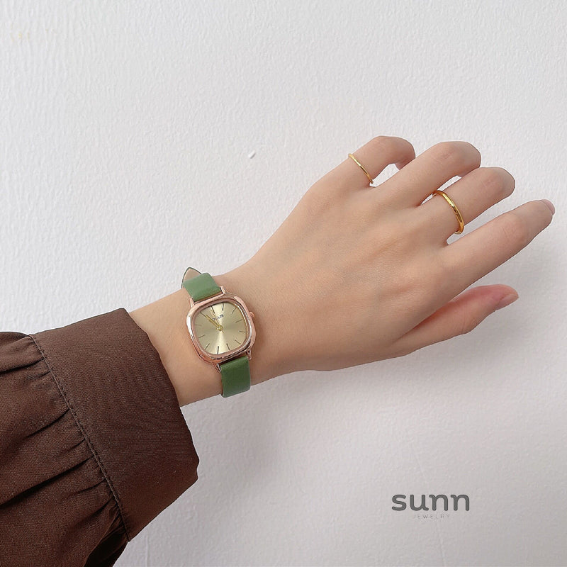 Jayleigh Forest Square Watch [DF064GLF]