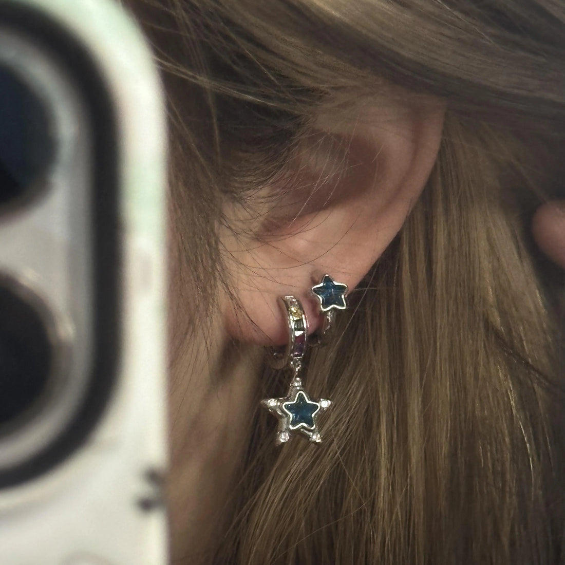 Jaylen Blue Constellation Ear Clips