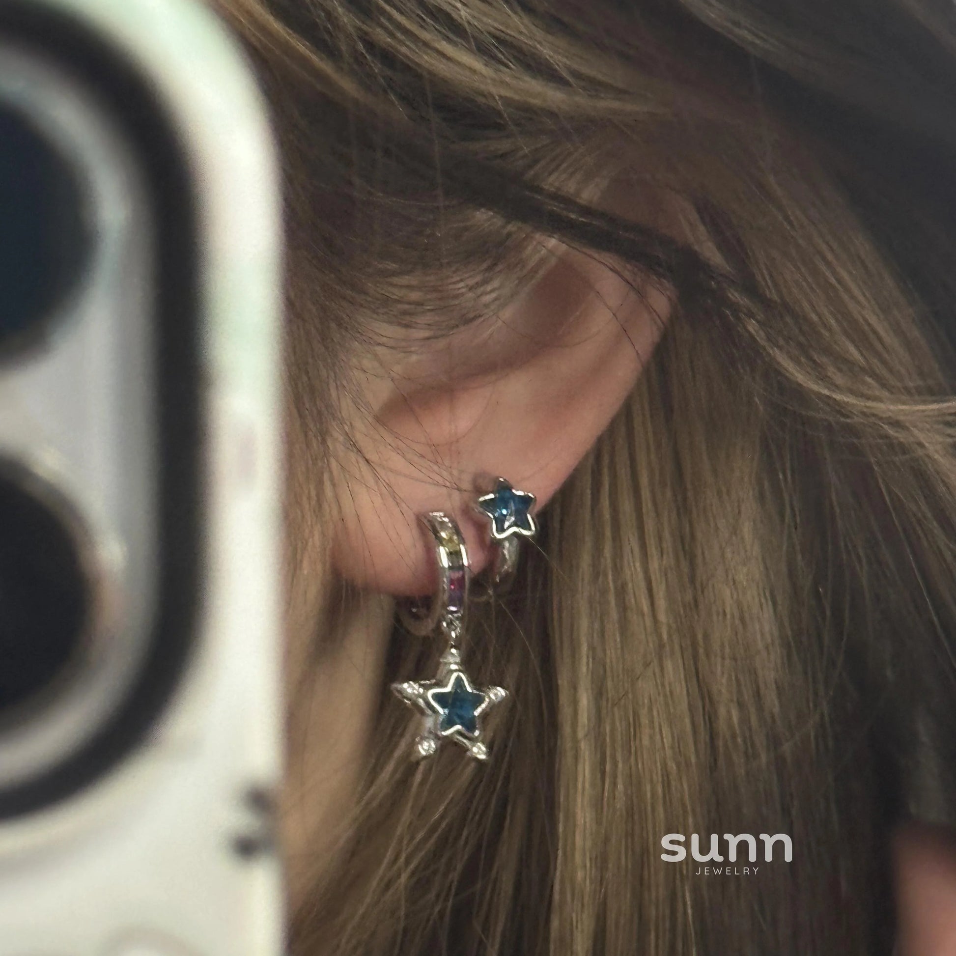 Jaylen Blue Constellation Ear Clips