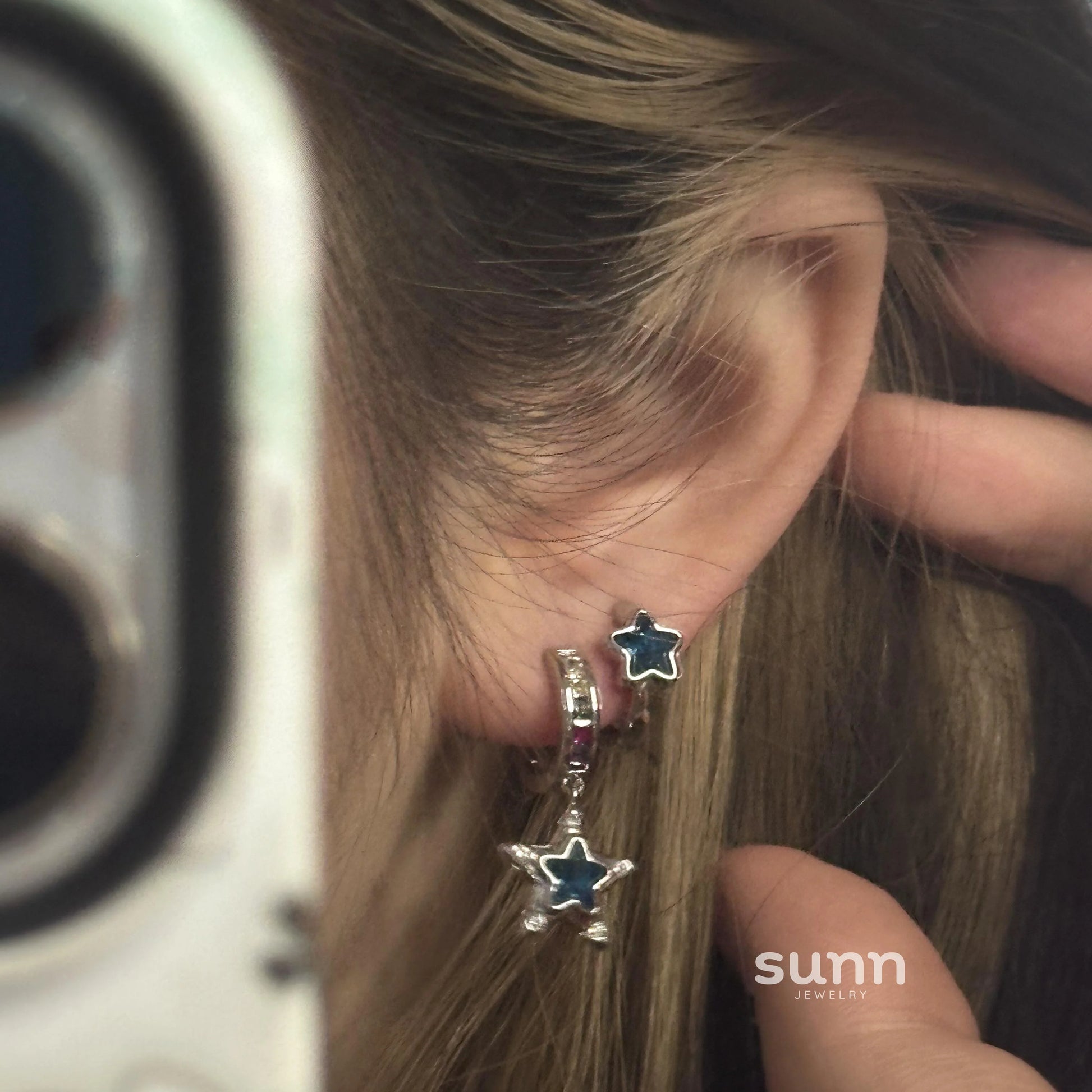 Jaylen Blue Constellation Ear Clips