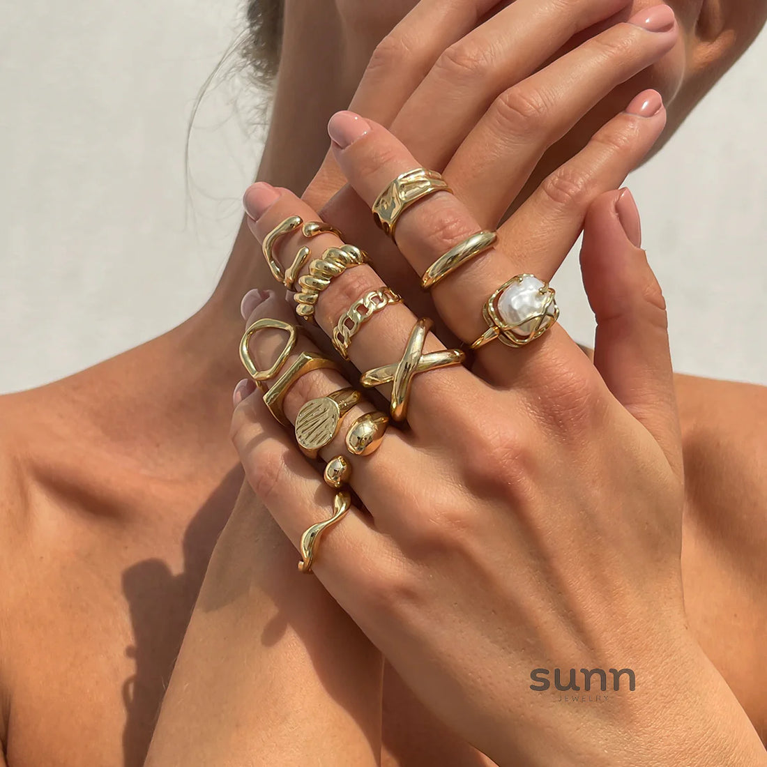 Jayliana Irregular Stackable Ring Set