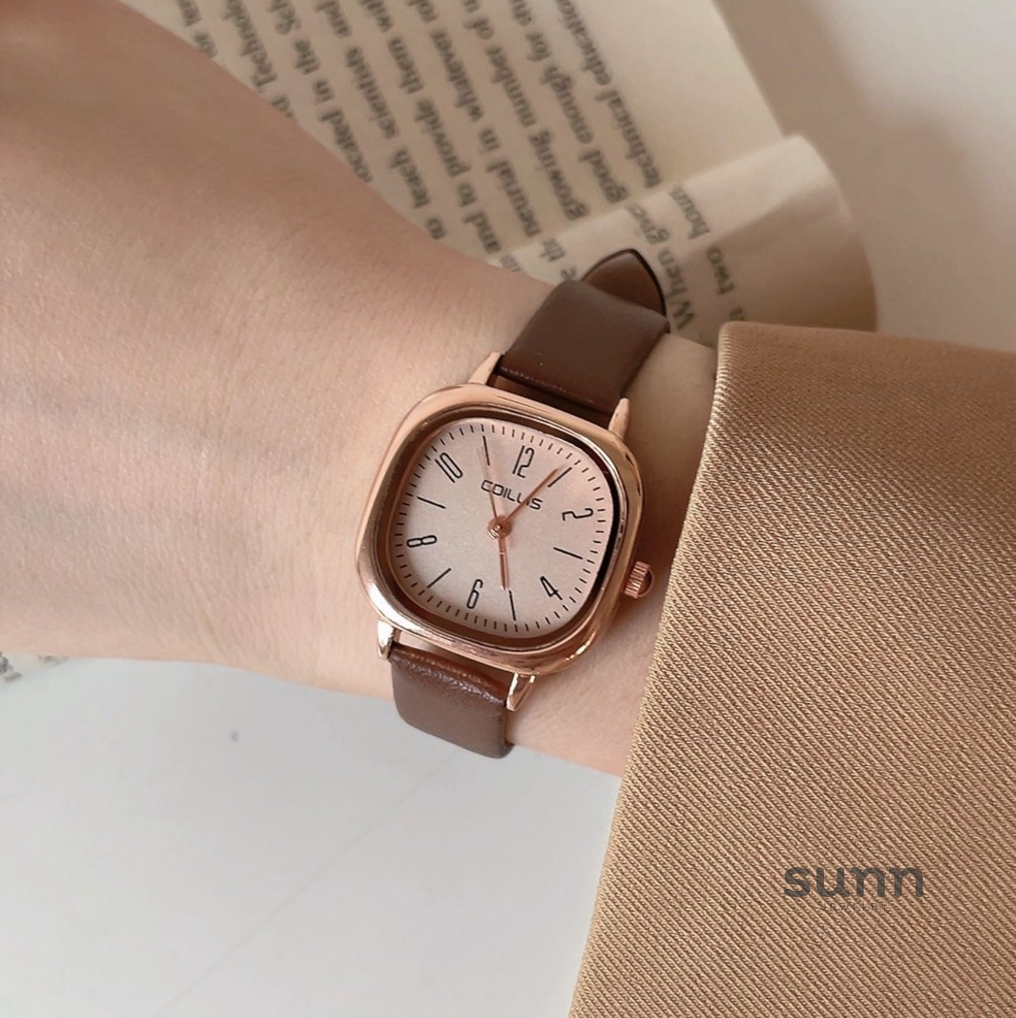Jaylie Luxe Square Dial Watch [7D7U8JGQ]
