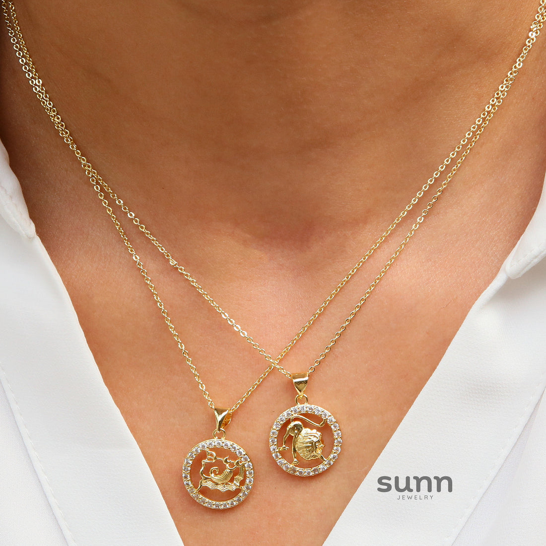 Jaylinn Zodiac Disc Necklace [EFMPO9O3]