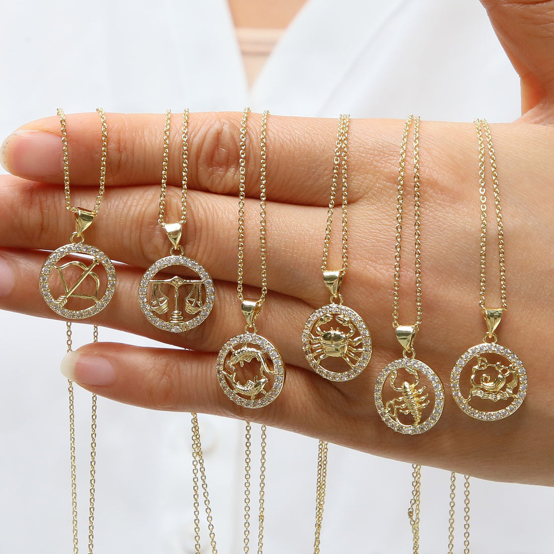 Jaylinn Zodiac Disc Necklace [EFMPO9O3]