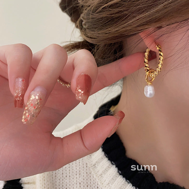 Jazaria Baroque Pearl Drop Earrings [0V9T3139]