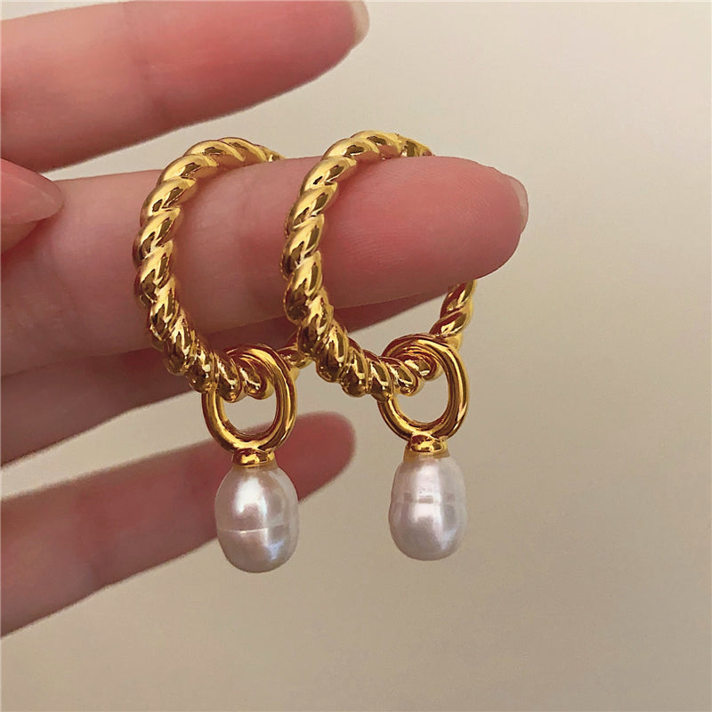 Jazaria Baroque Pearl Drop Earrings [15RDYI29]