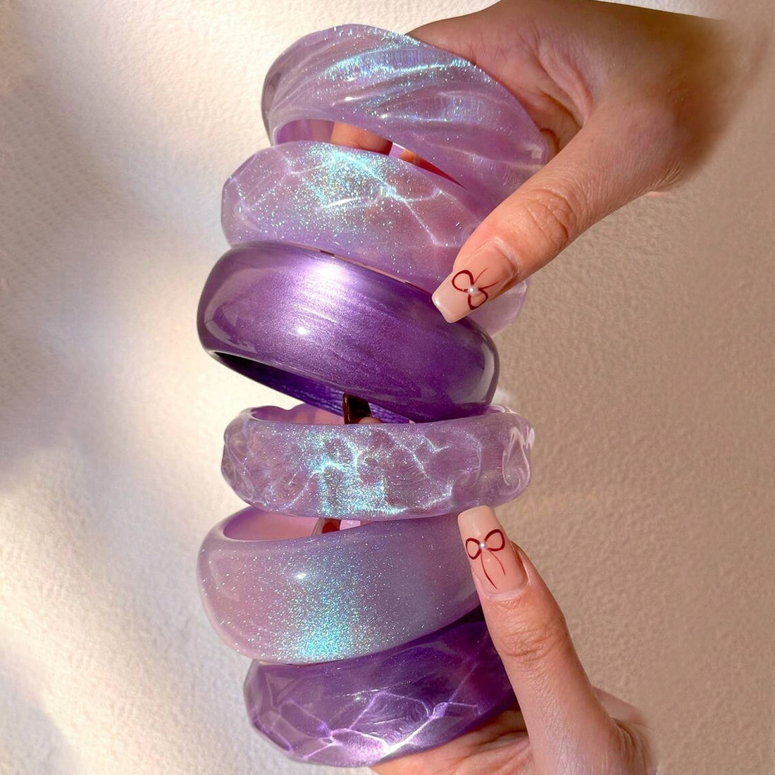 Jaziyah Irregular Colorful Resin Bracelet [FOU3P550]
