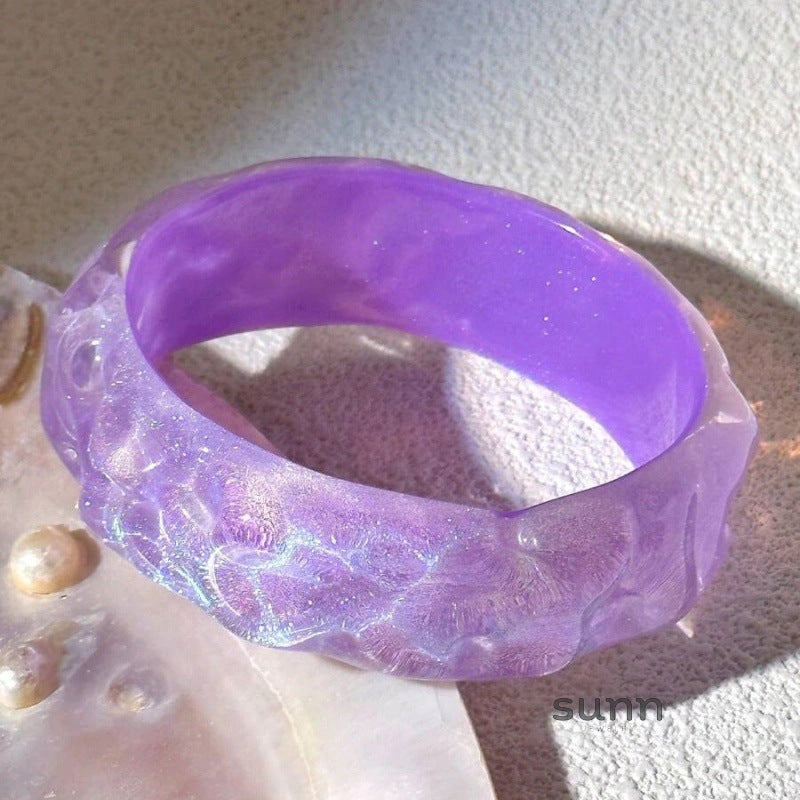 Jaziyah Irregular Colorful Resin Bracelet [2L4G1F6G]