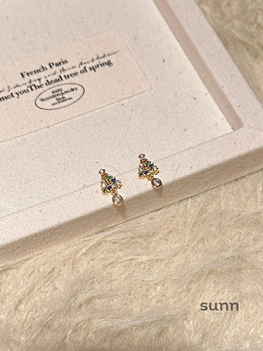 Jazlene Festive Zircon Studs