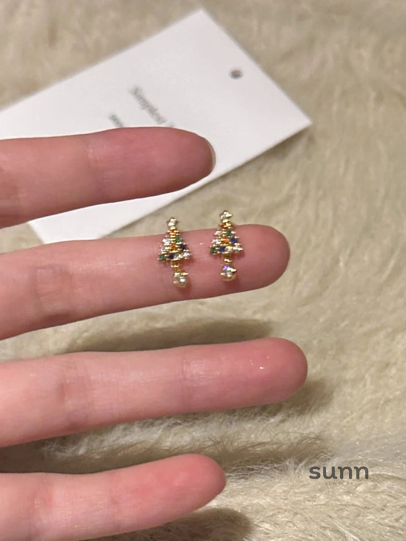 Jazlene Festive Zircon Studs