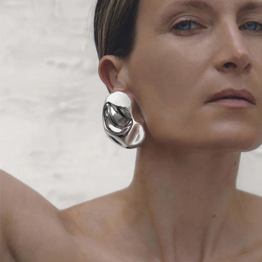 Jazlynn Bold Oval Earrings [T9CN32KU]