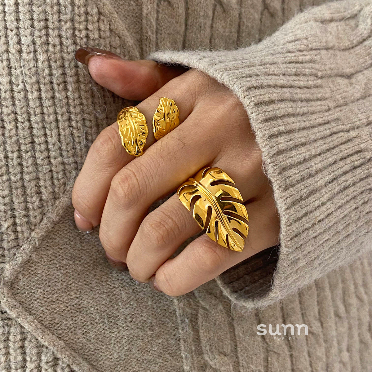 Jazmine Delicate Leaf Ring [KNASD0QW]