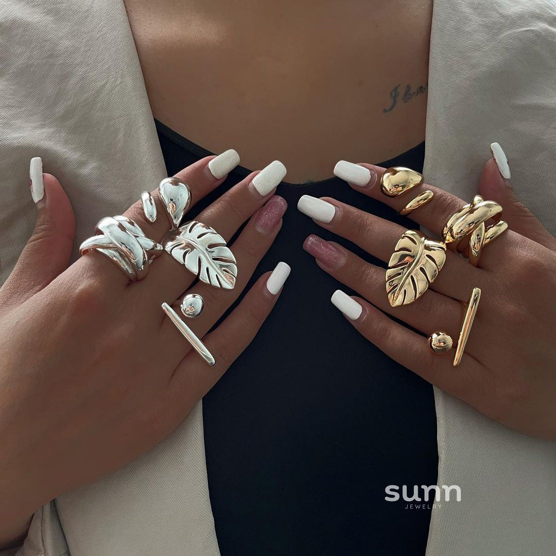 Jazmine Delicate Leaf Ring [YXBRCEWJ]