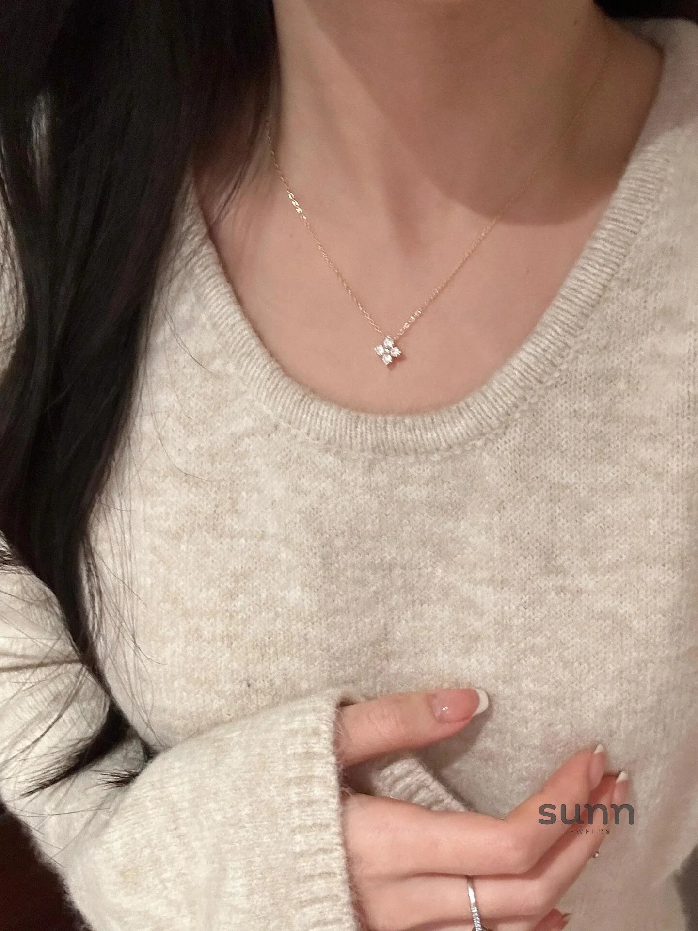 Jazzlyn Celestial Clover Necklace