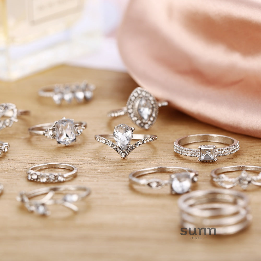 Jazzlyn Dainty Layered Rings [J9C9N0U6]
