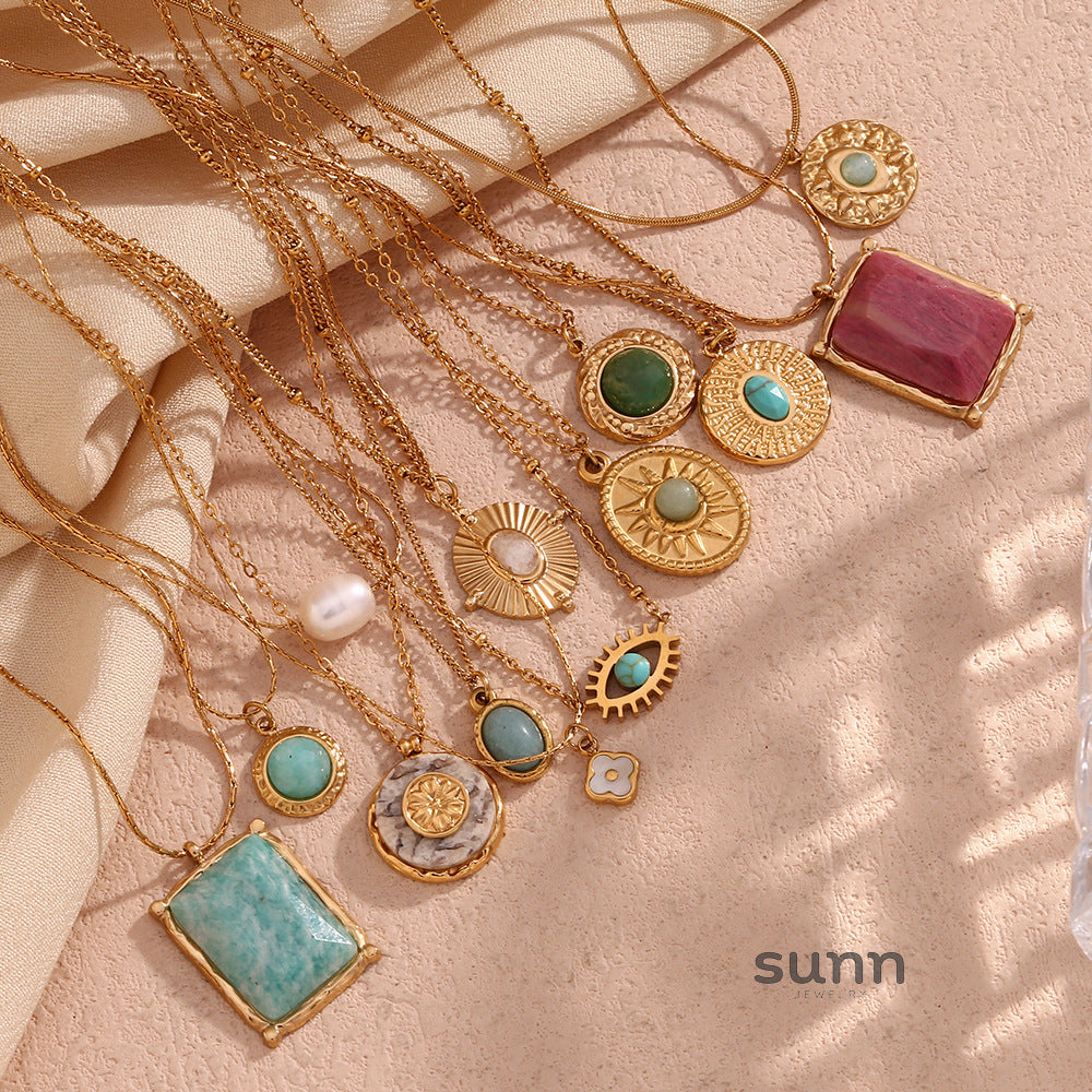Jean Dainty Stone Necklace [6J5Z7DIF]