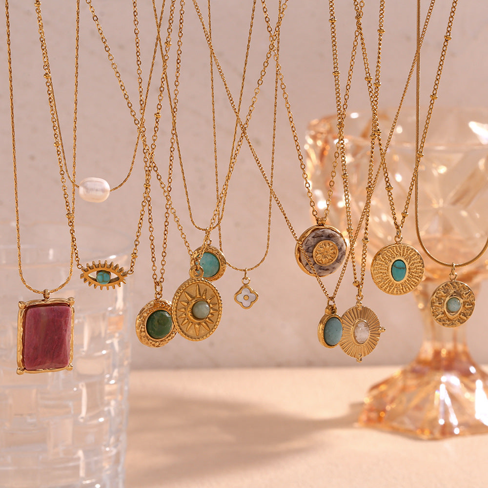 Jean Dainty Stone Necklace [6J5Z7DIF]