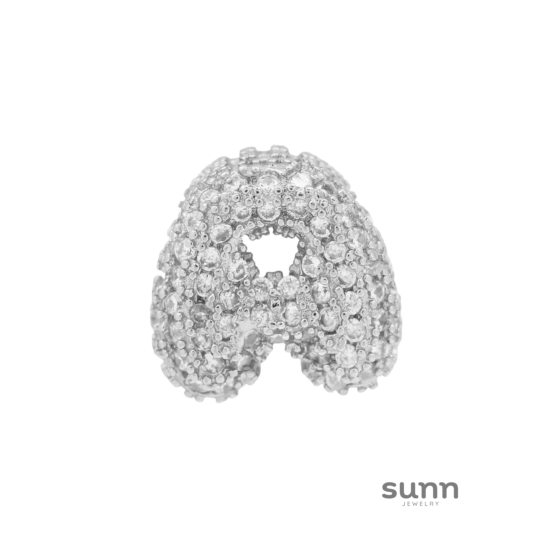 Jehlani Zircon Bubble Letter Necklace [28JZDAHL]