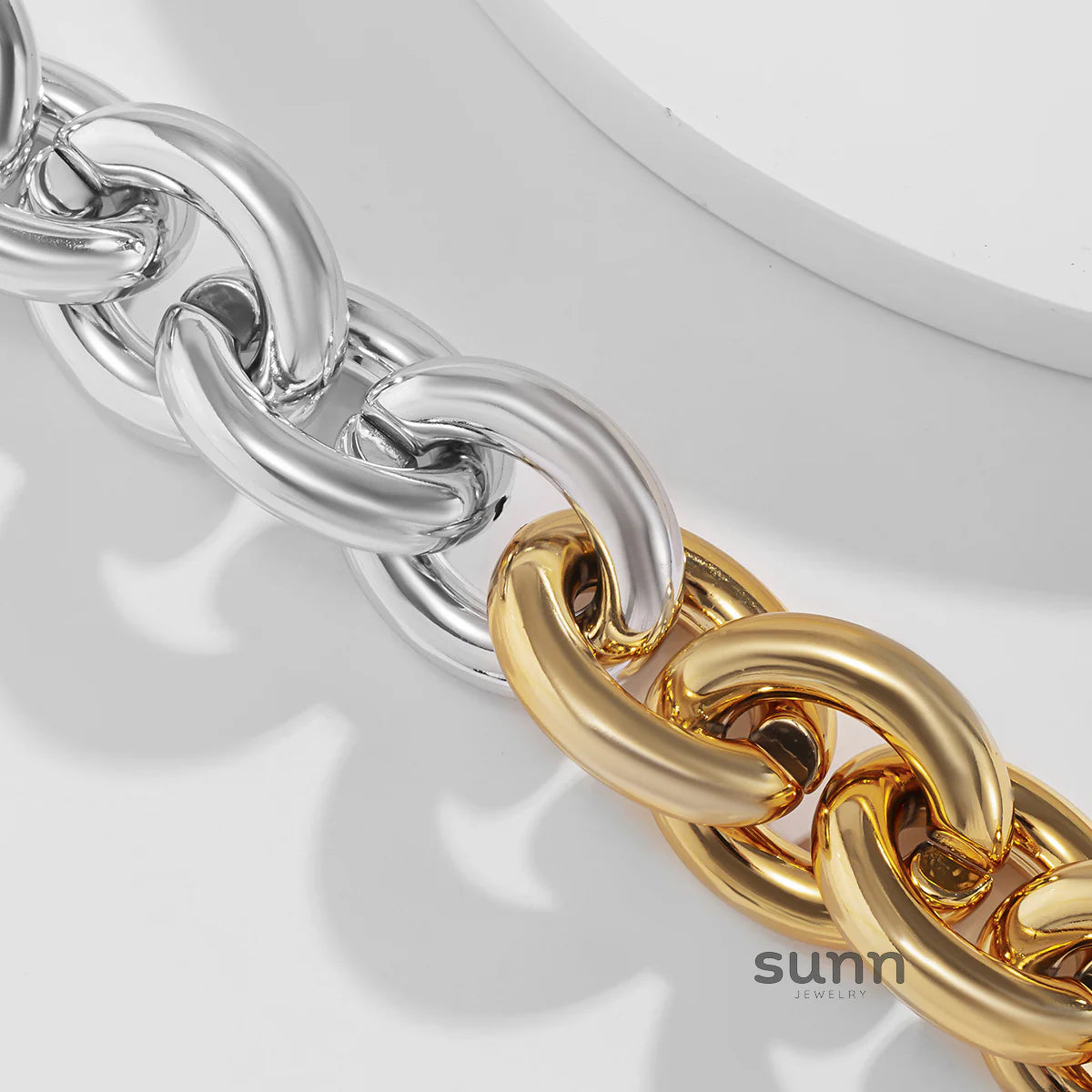 Jemima Chunky Mixed Metal Necklace