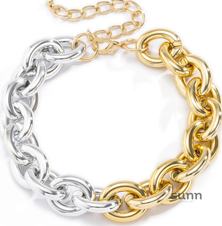 Jemima Chunky Mixed Metal Necklace